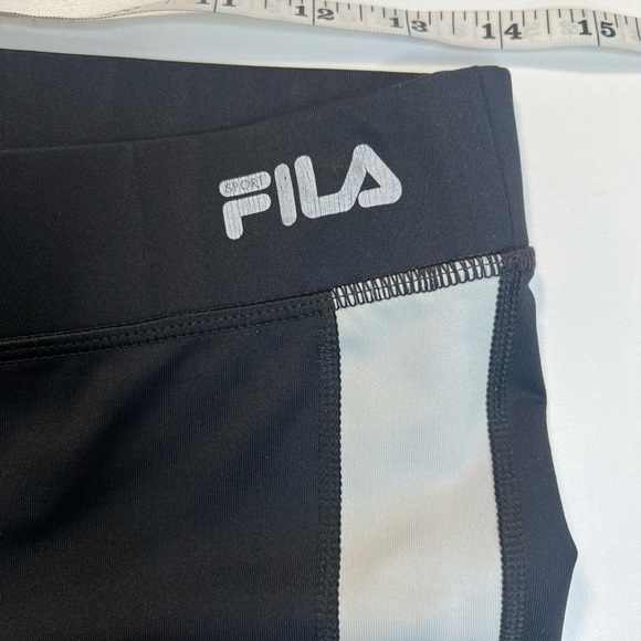 Fila Sport Contour Spiral Leggings Blue Gray and Black Size Small - Picture 5 of 10